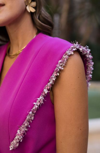 Traje Chaleco  Celine con cinturón