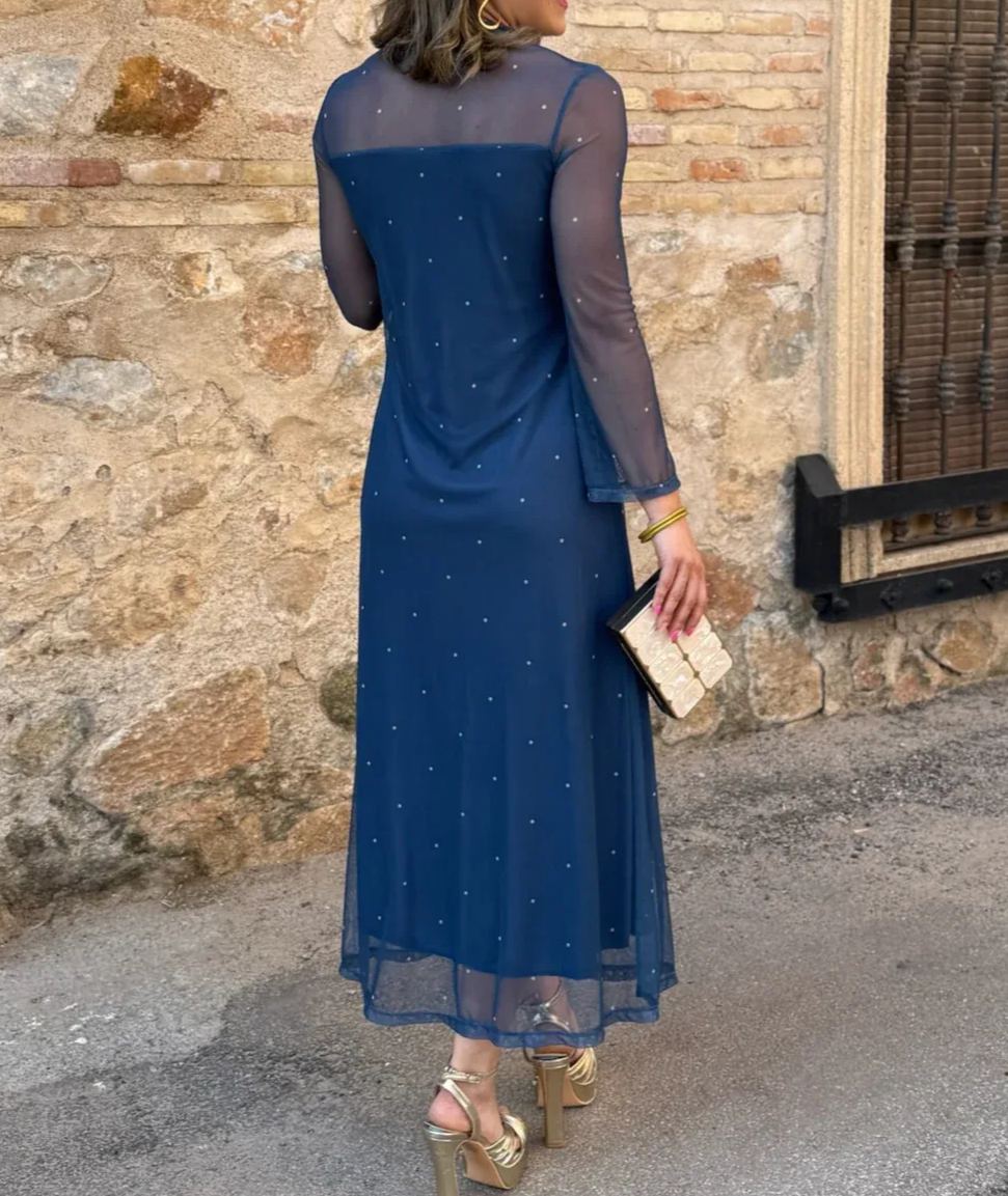 Printed tulle dress | Noa