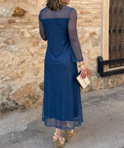 Printed tulle dress | Noa