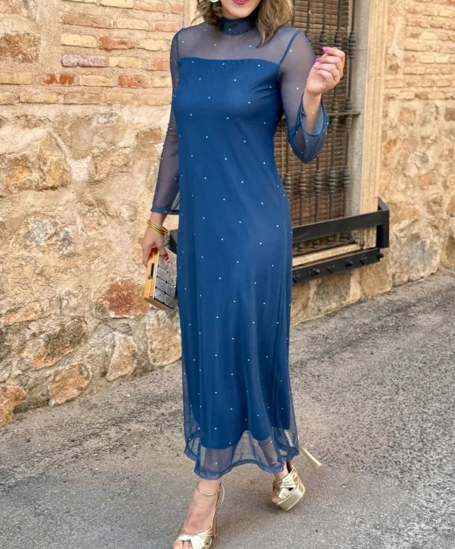 Printed tulle dress | Noa