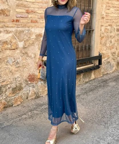 Printed tulle dress | Noa