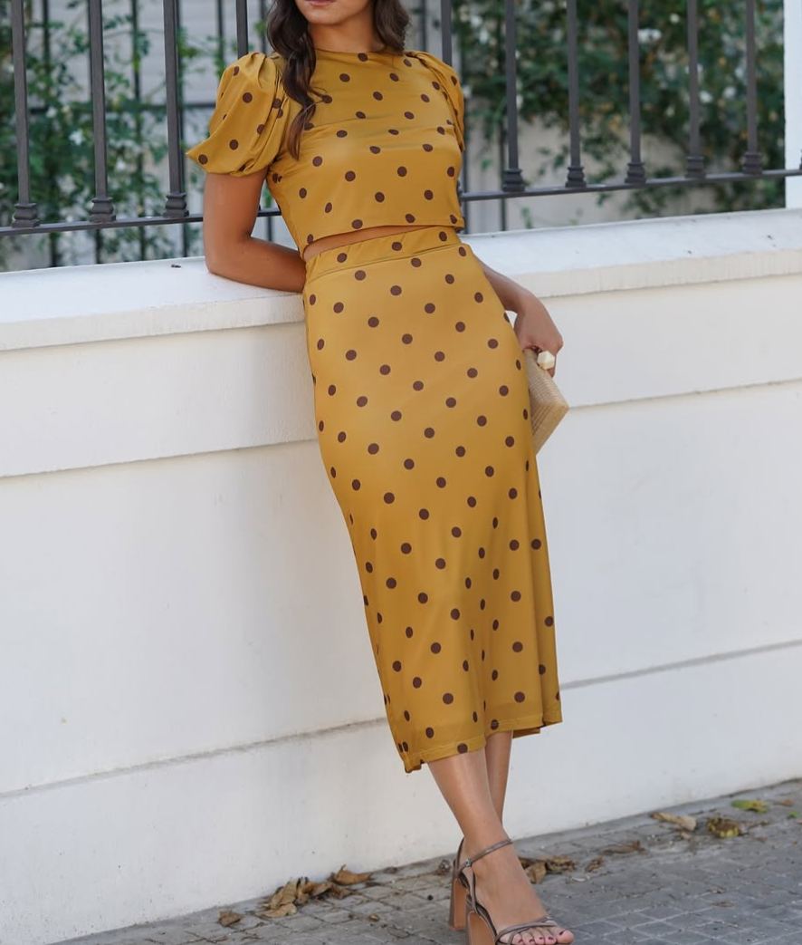 Polka Dot Waisted set