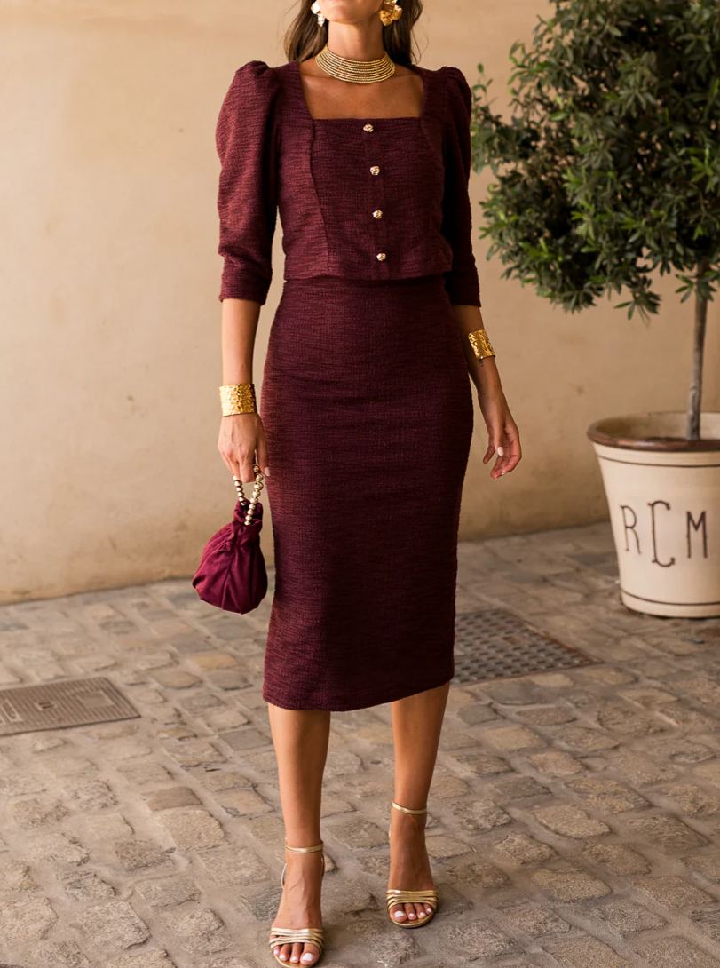 Chanel blouse + skirt set