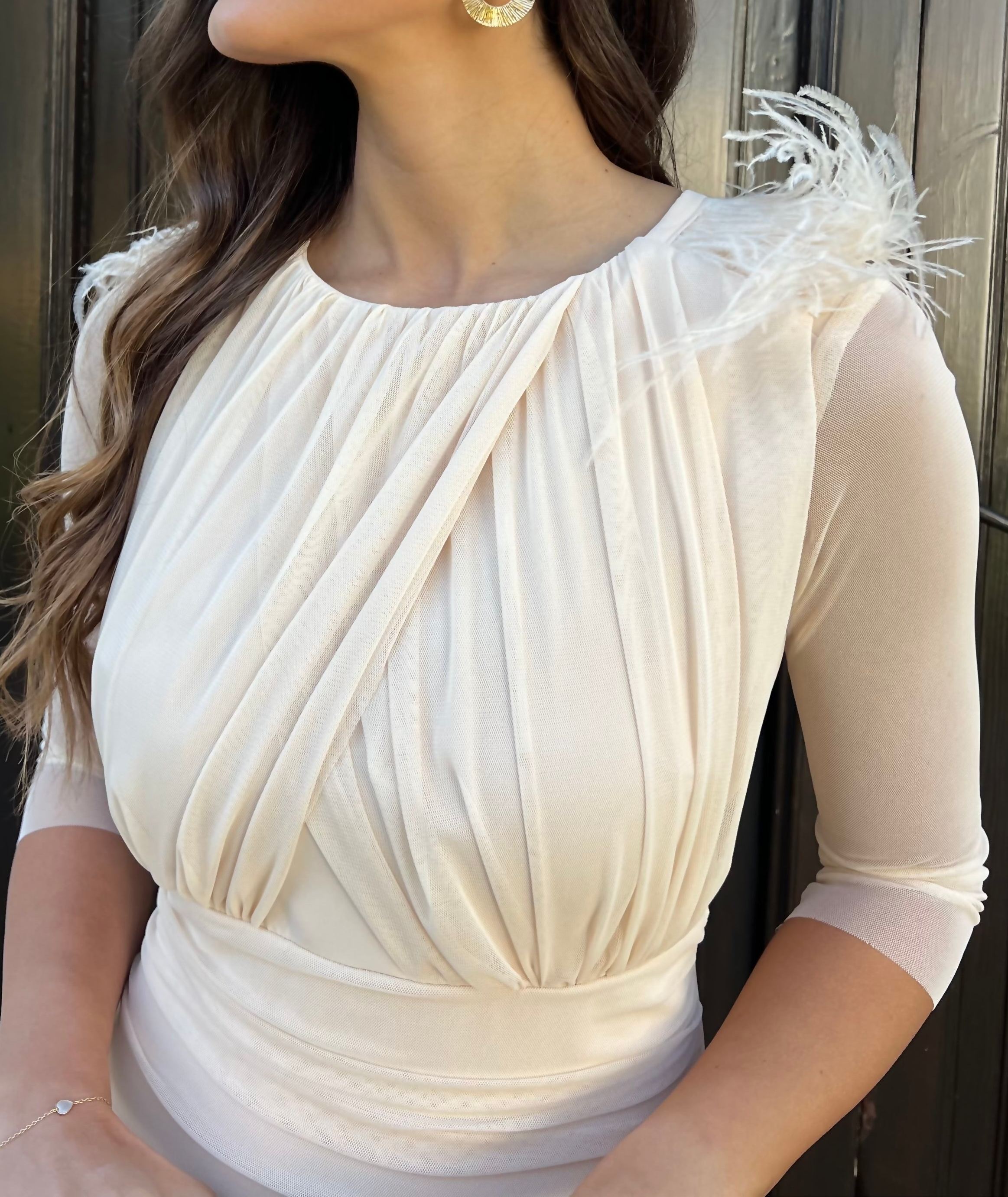 Vestido Leonor Beige “Made in Spain”