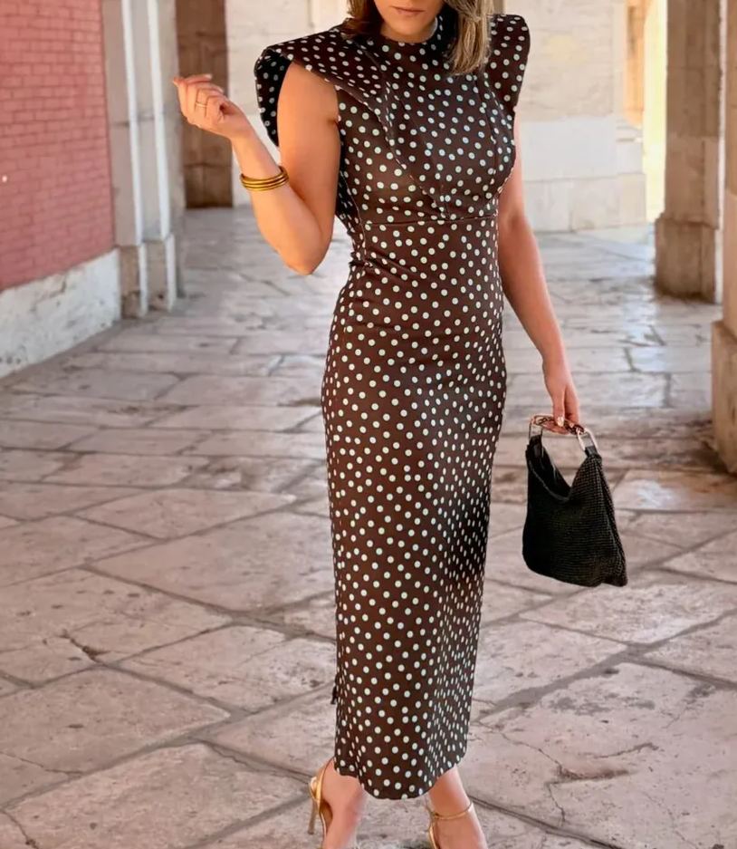 Polka Dot Midi Dress