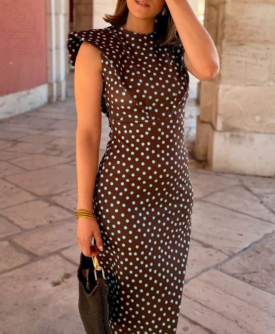 Polka Dot Midi Dress