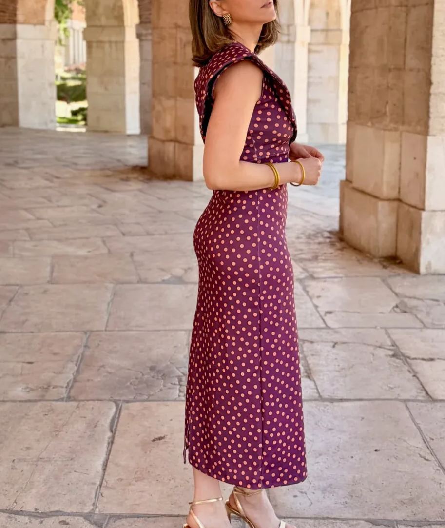 Polka Dot Midi Dress