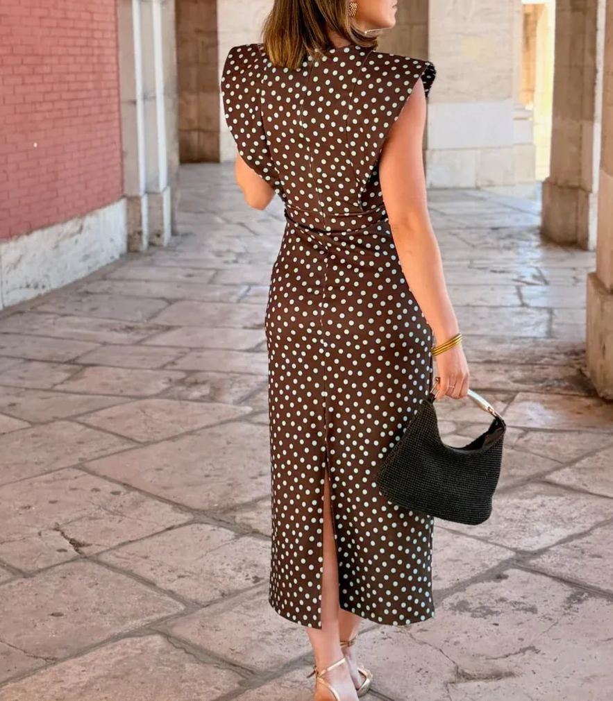 Polka Dot Midi Dress