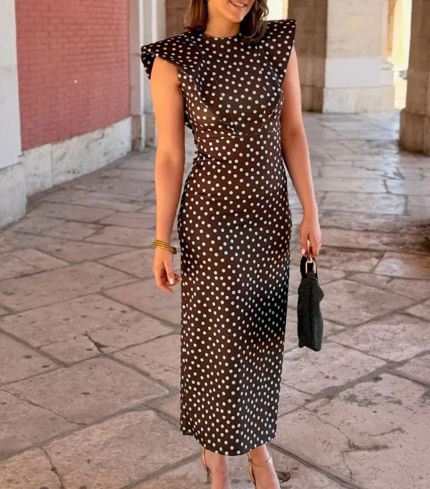 Polka Dot Midi Dress