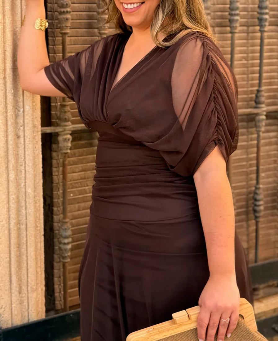 Chiffon Midi Dress