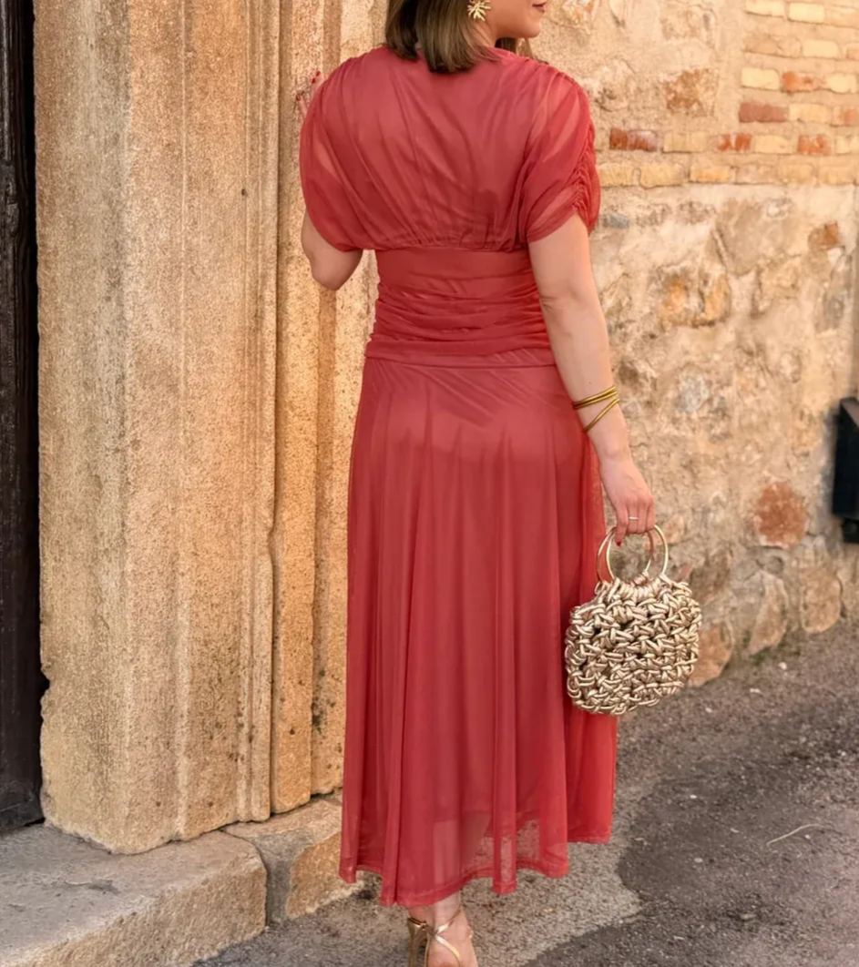 Chiffon Midi Dress