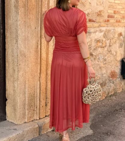 Chiffon Midi Dress