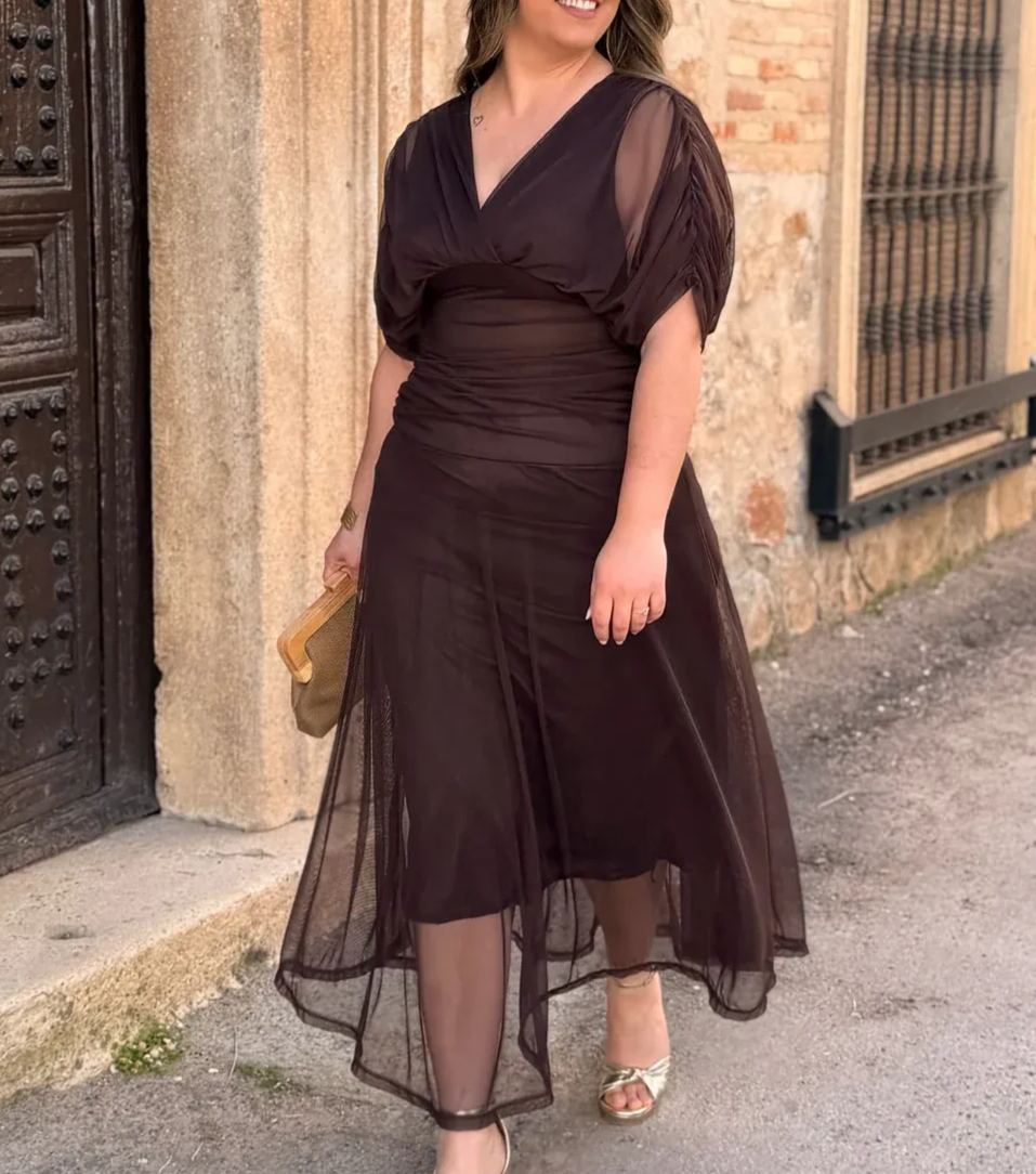 Chiffon Midi Dress