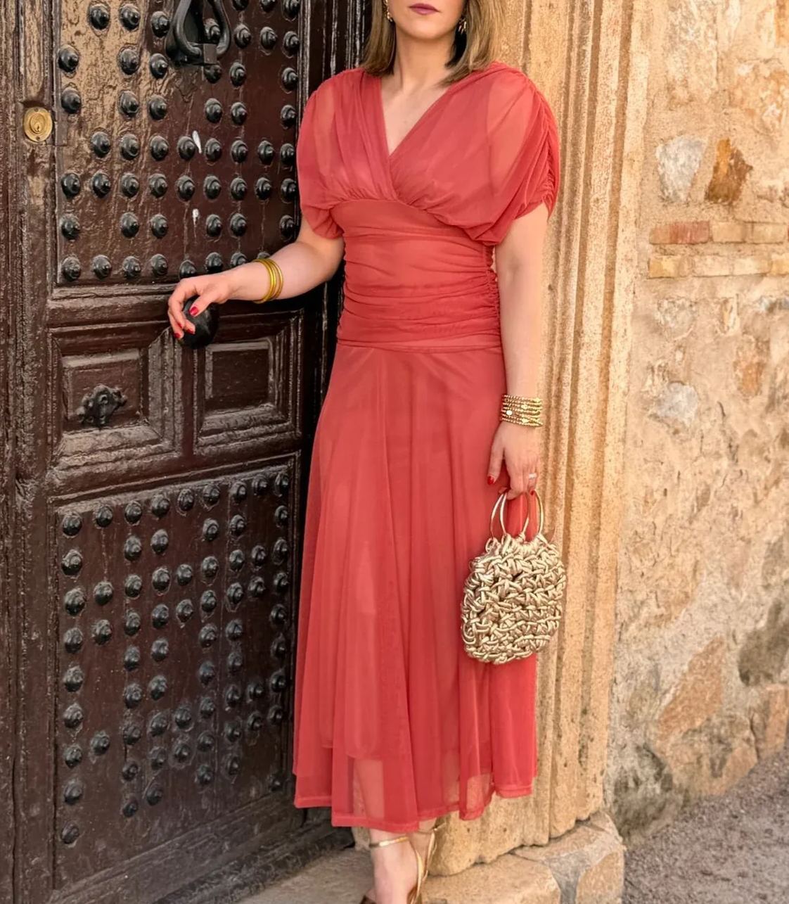 Chiffon Midi Dress
