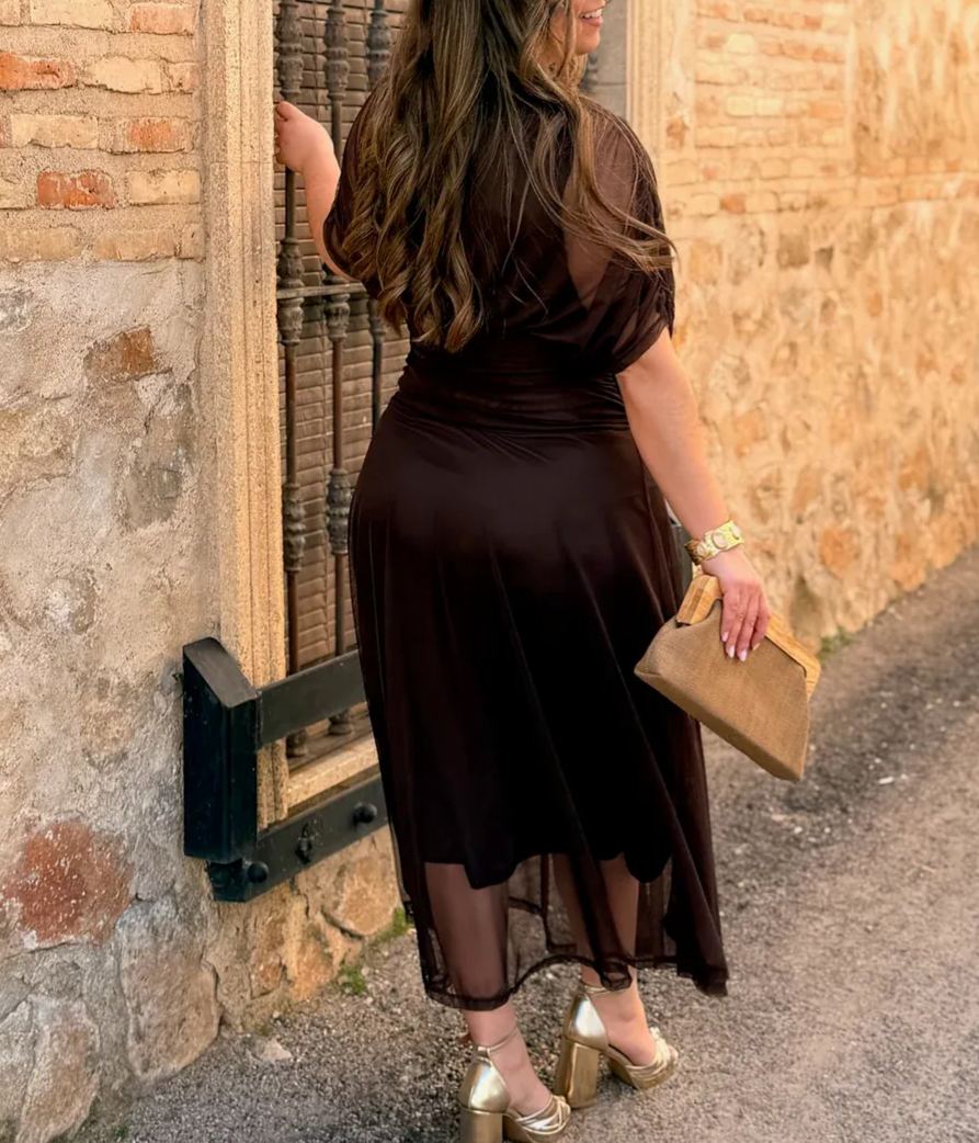 Chiffon Midi Dress
