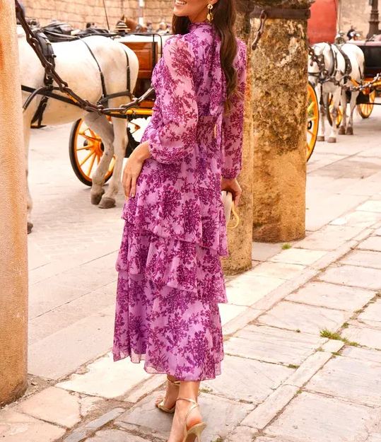 Marisol Bougainvillea Dress