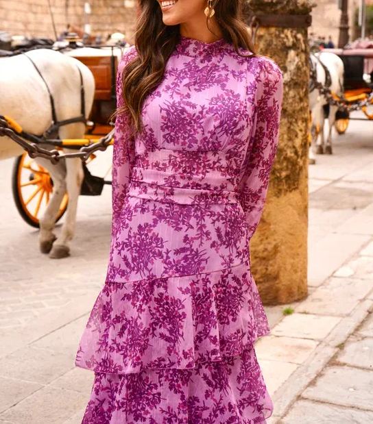 Marisol Bougainvillea Dress