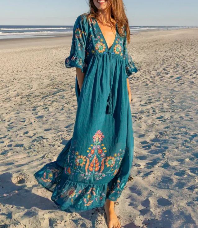 Capri Cotton Long Dress