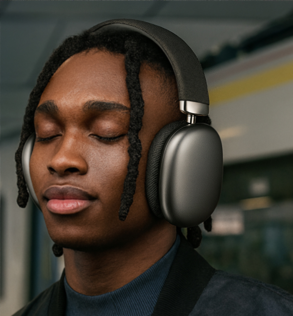 HiFi-stereo draadloze hoofdtelefoon