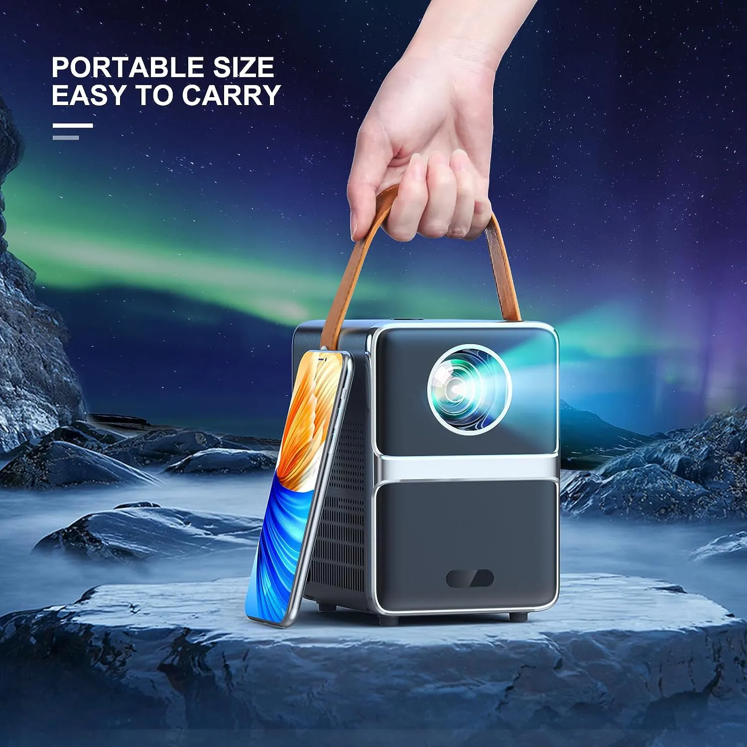 HD draagbare slimme projector