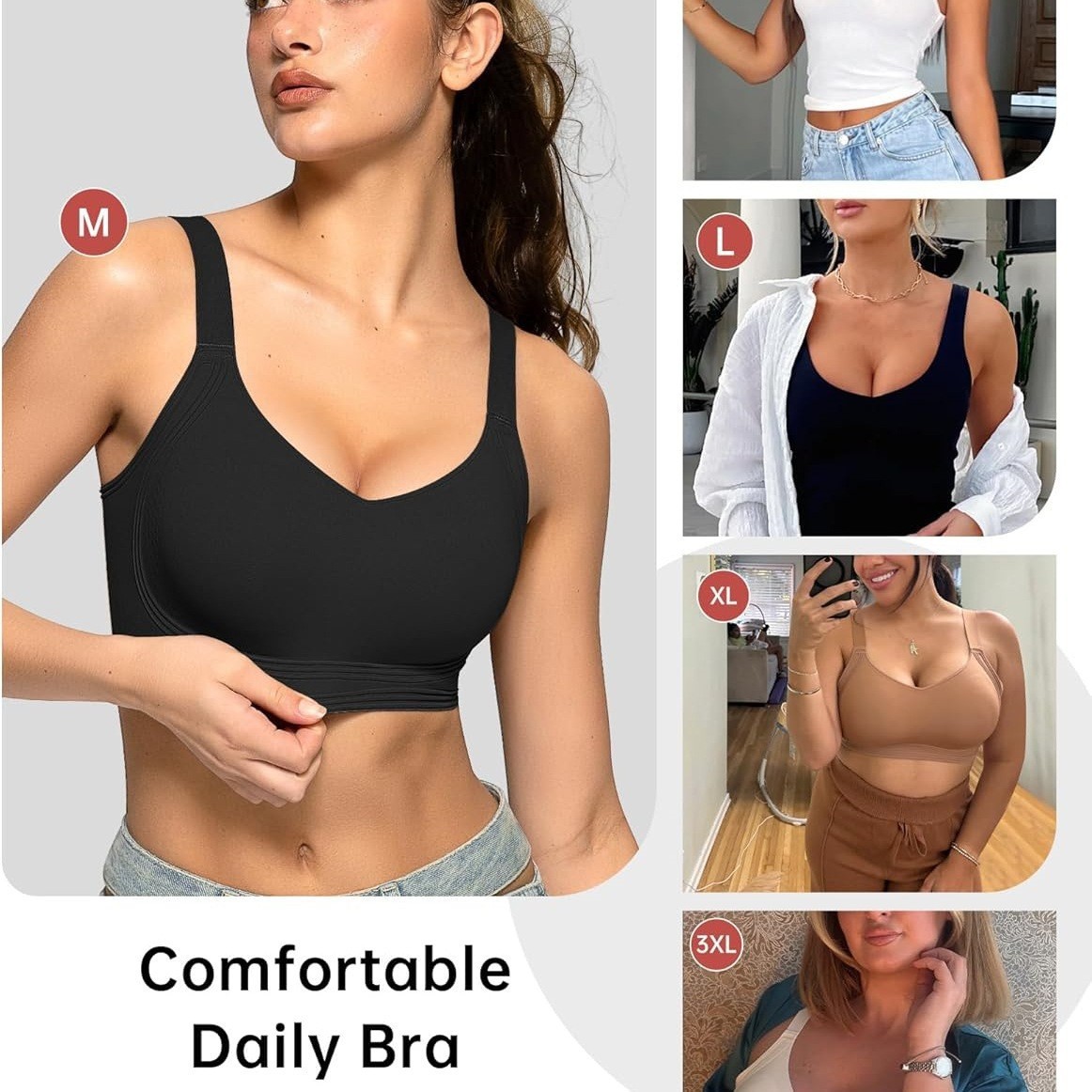Full Coverage Push Up Jelly Bra