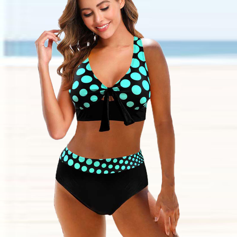 2024 New Printed Plus Size Two Pieces Bikini Set Swimsuit Female Women Beachwear Swimwear Bathing Suit 5XL-colinskeirs