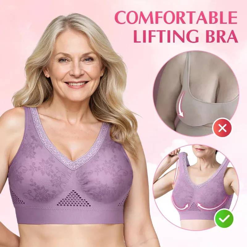 🌸 Sale 70% OFF🔥High-Support Wireless Lace Bra for Women