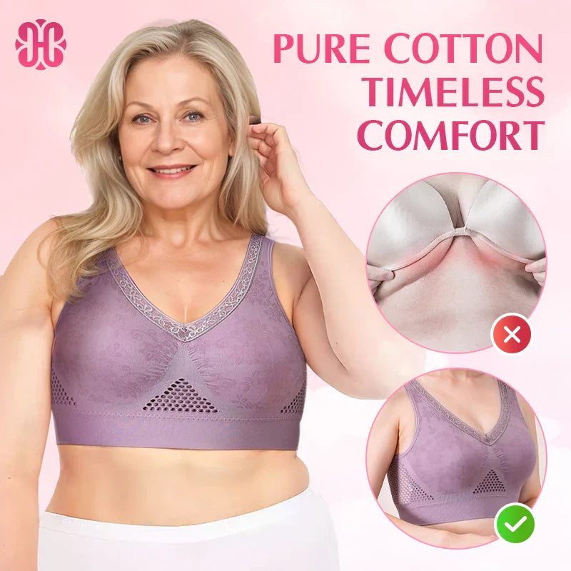 🌸 Sale 70% OFF🔥High-Support Wireless Lace Bra for Women