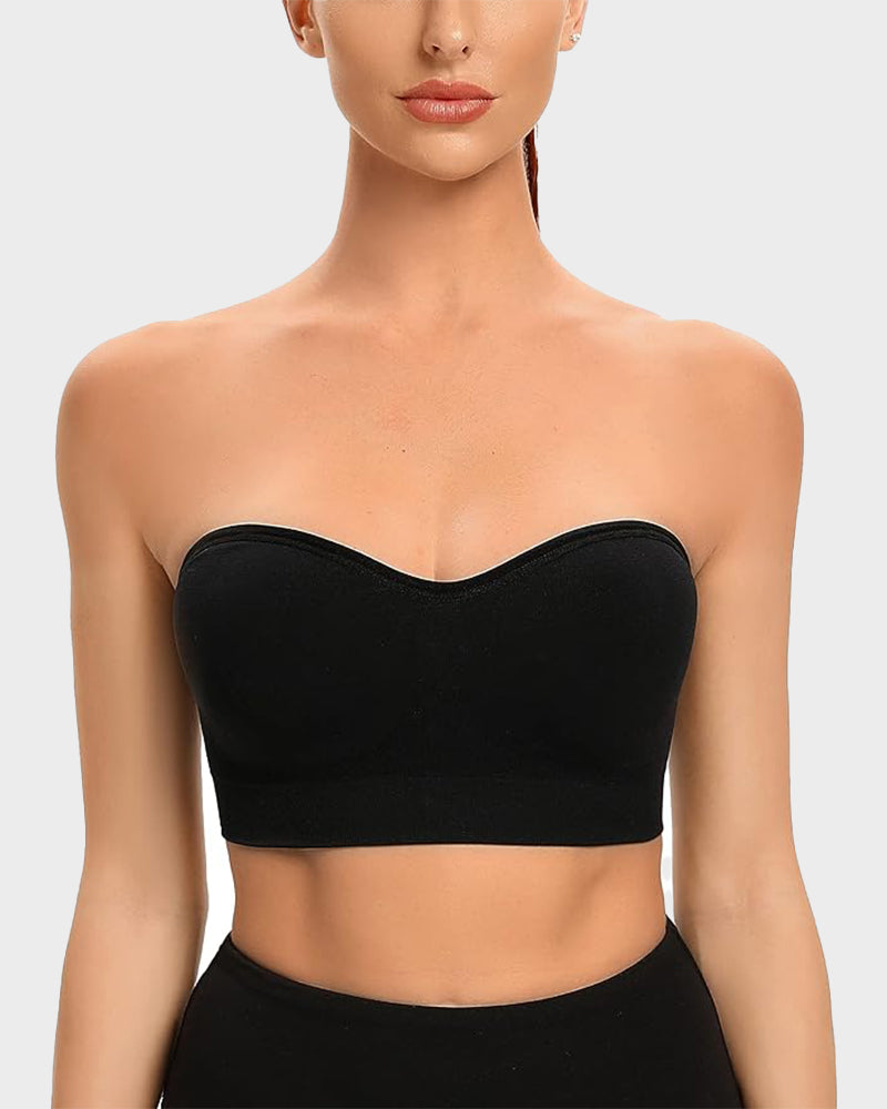 Wireless Strapless Bandeau Bra 