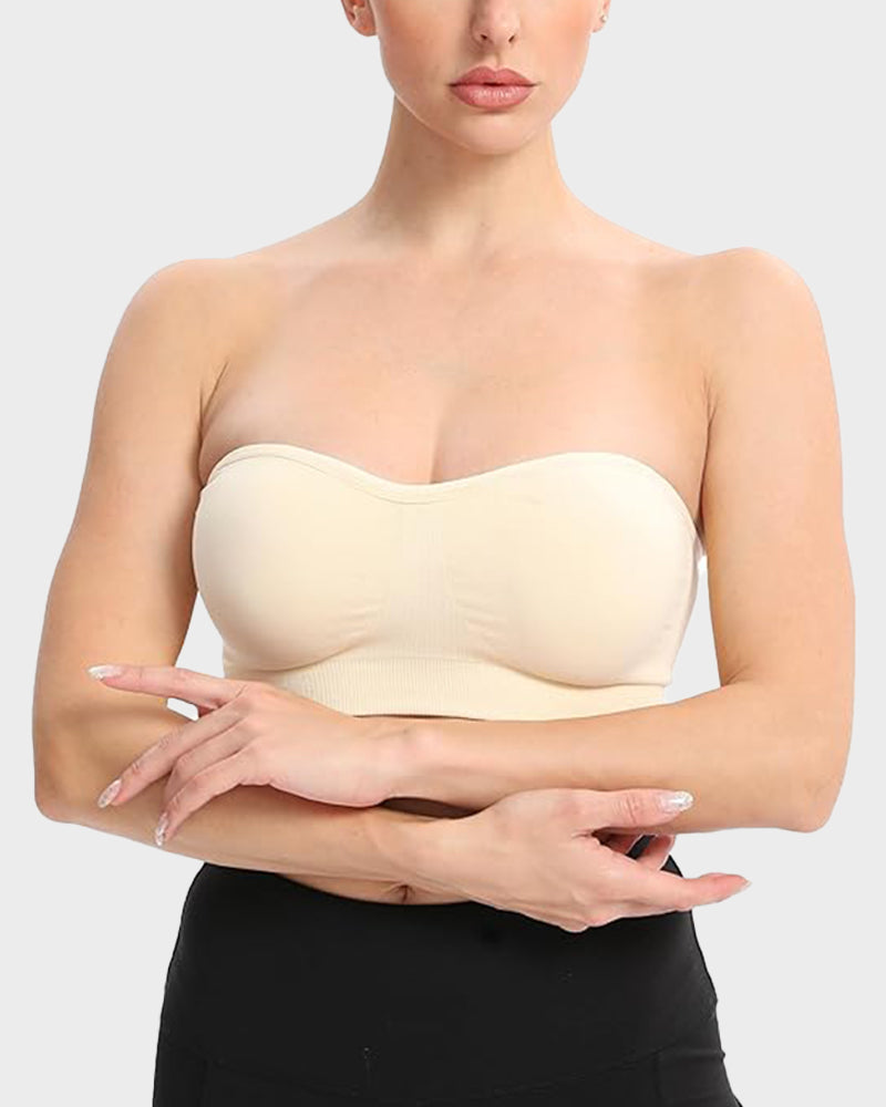 Wireless Strapless Bandeau Bra 