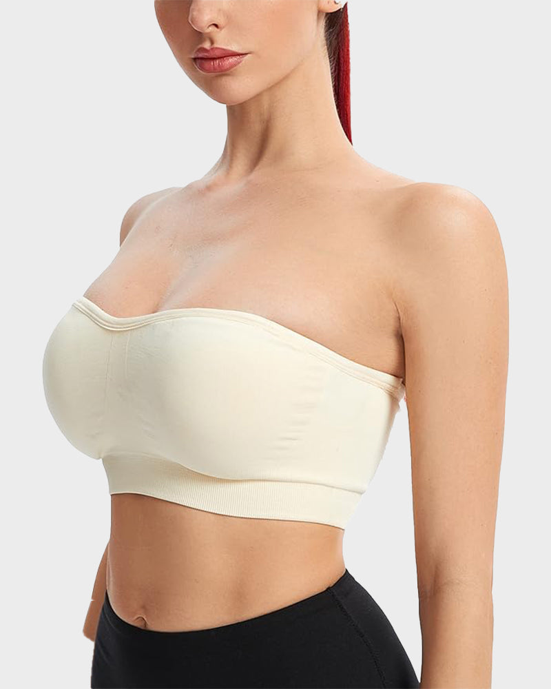 Wireless Strapless Bandeau Bra 