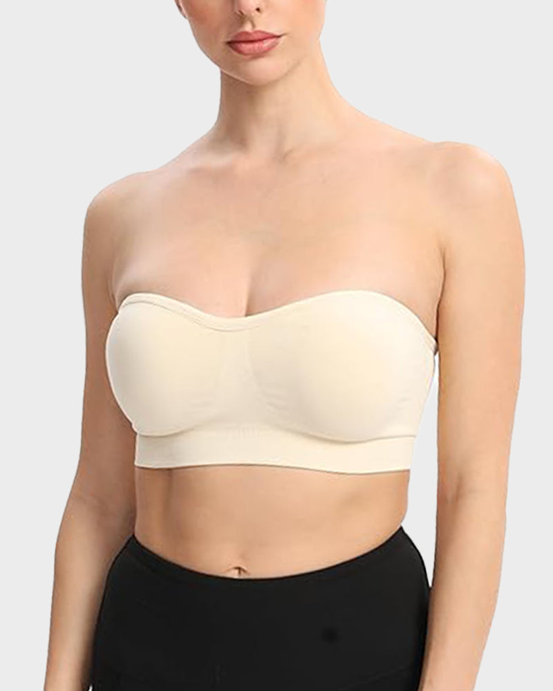Wireless Strapless Bandeau Bra 