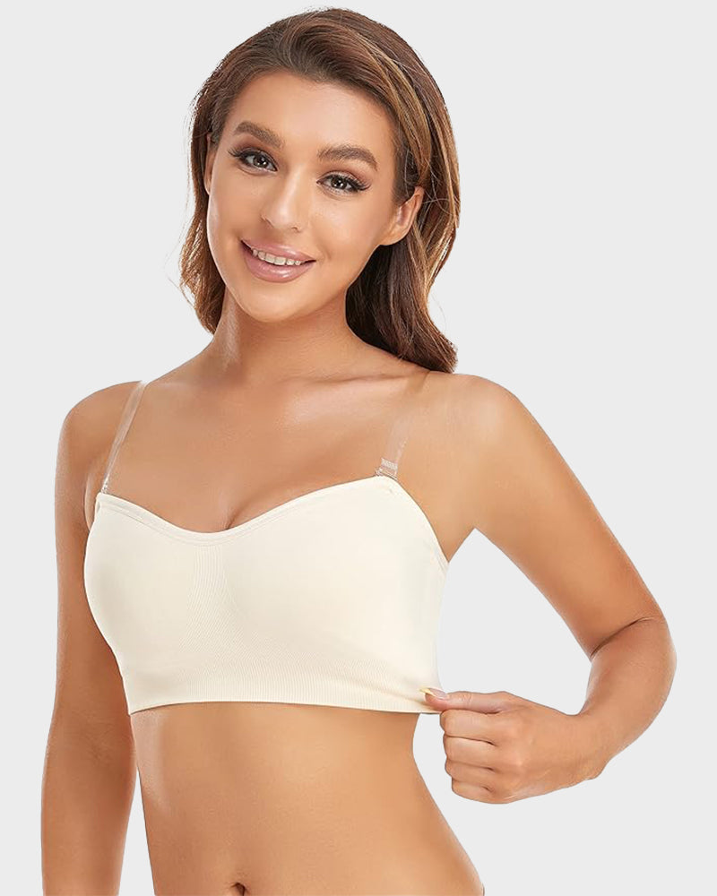 Wireless Strapless Bandeau Bra 