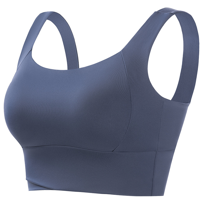 No-rim sexy gathered yoga one-piece sports bra