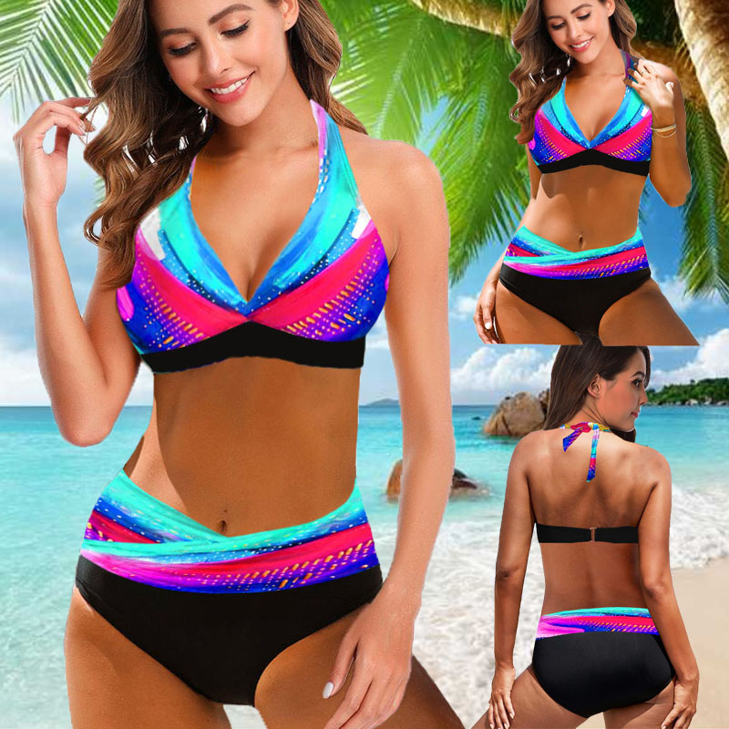 New 2024 Plus Size Bikinis Women Swimsuit Female Swimwear Retro Sexy Summer Sexy Bikini Set Beach Swim Wear Bathing Suits 5XL-colinskeirs