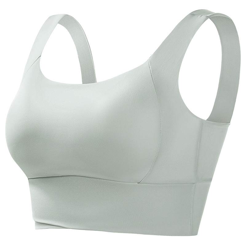 No-rim sexy gathered yoga one-piece sports bra