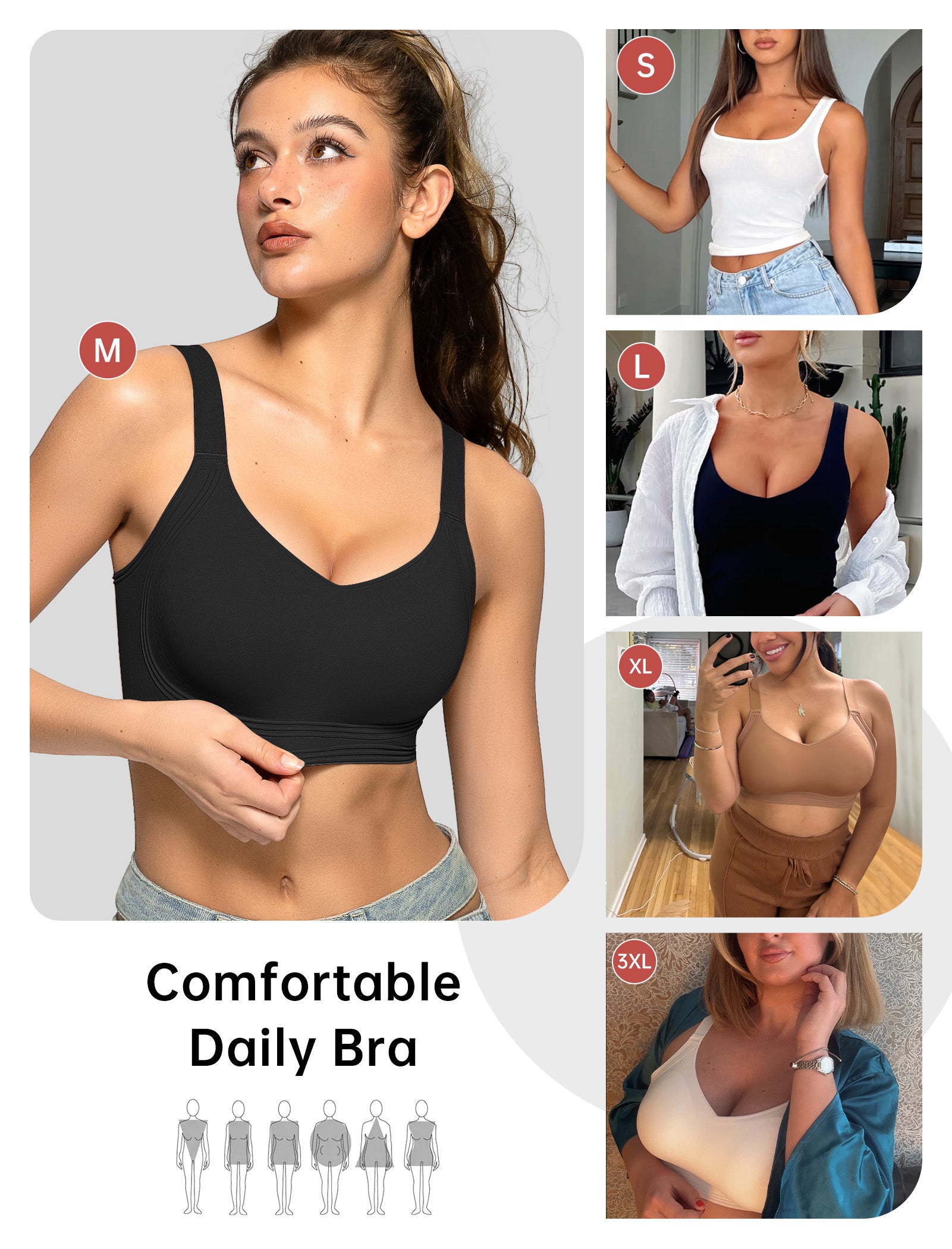 Full Coverage Push Up Jelly Bra