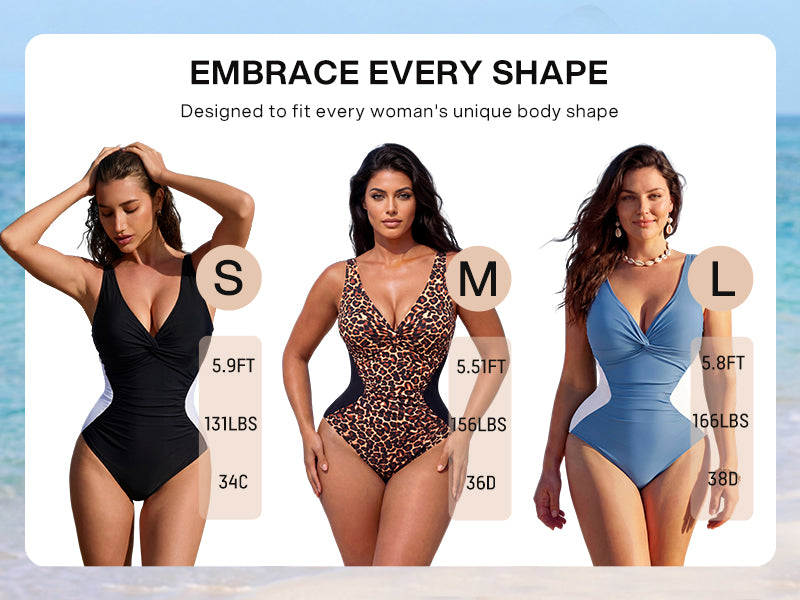 Twist Front Tummy Control One-Piece Swimsuit