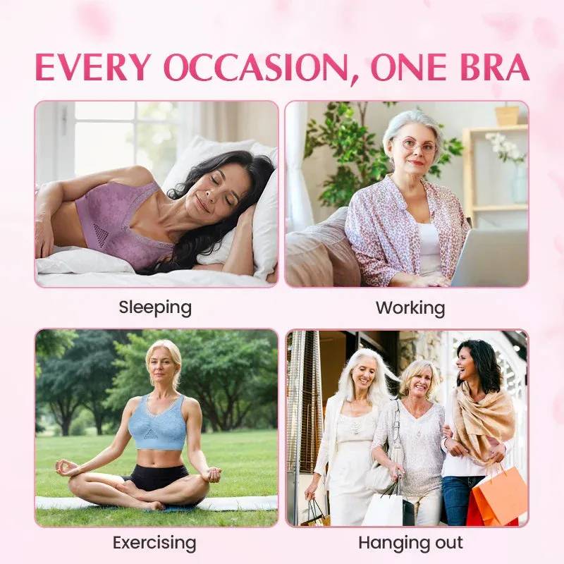 🌸 Sale 70% OFF🔥High-Support Wireless Lace Bra for Women