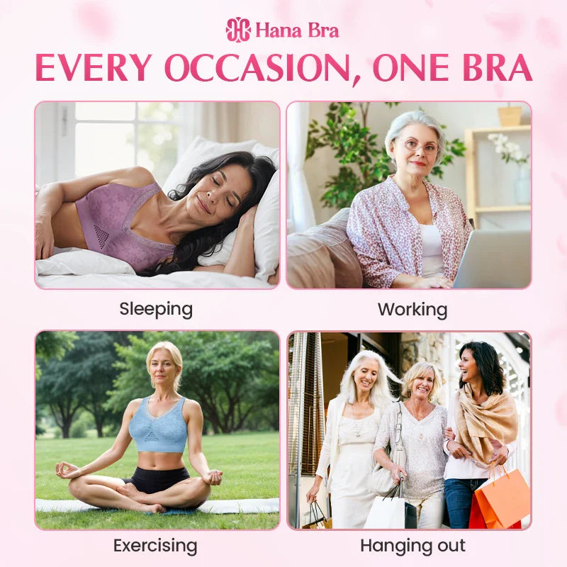 🌸 Sale 70% OFF🔥High-Support Wireless Lace Bra for Women