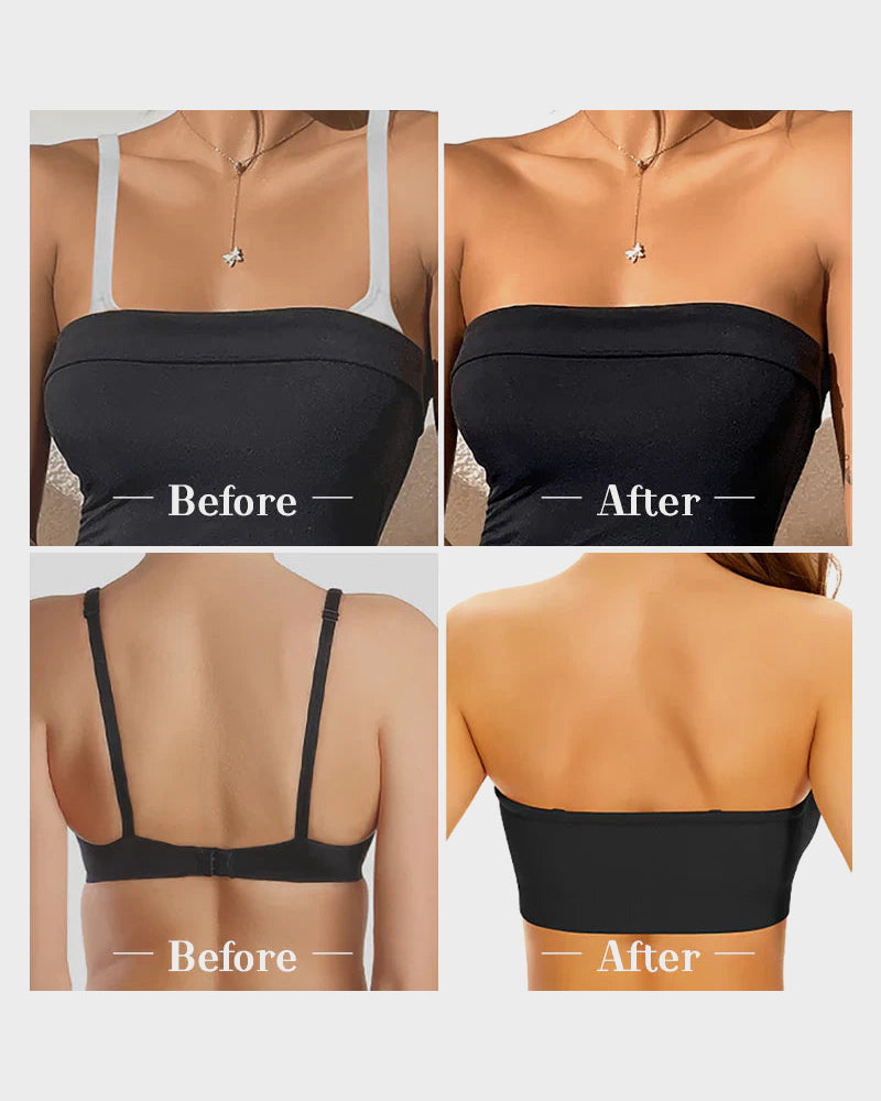 Wireless Strapless Bandeau Bra 