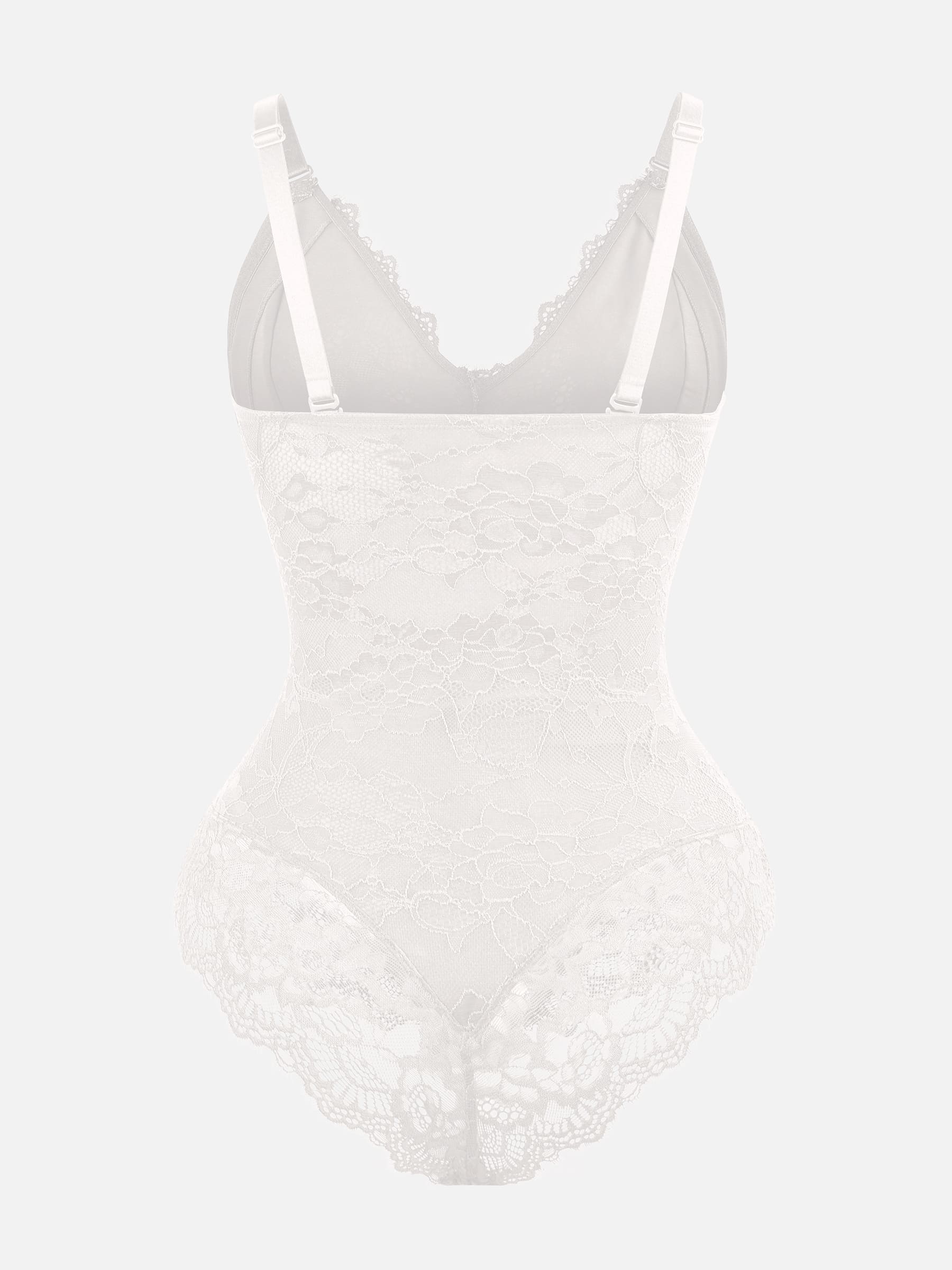 Lace V Neck Full Bodysuit
