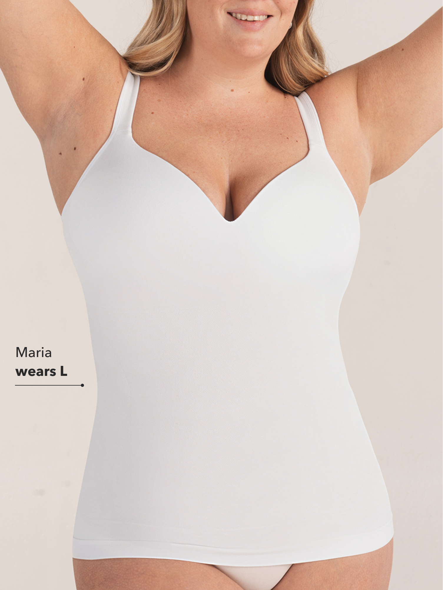 L size shapermint essentials sweetheart cami