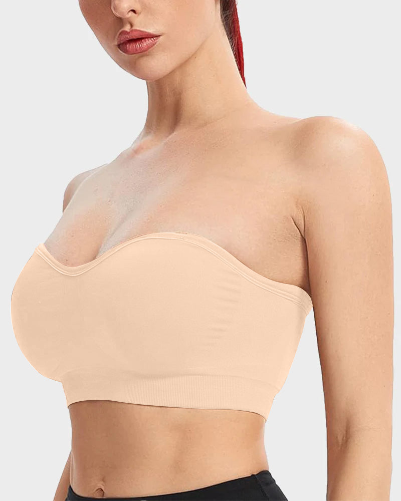 Wireless Strapless Bandeau Bra 