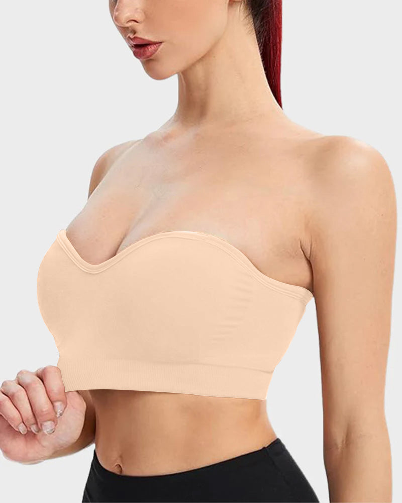 Wireless Strapless Bandeau Bra 