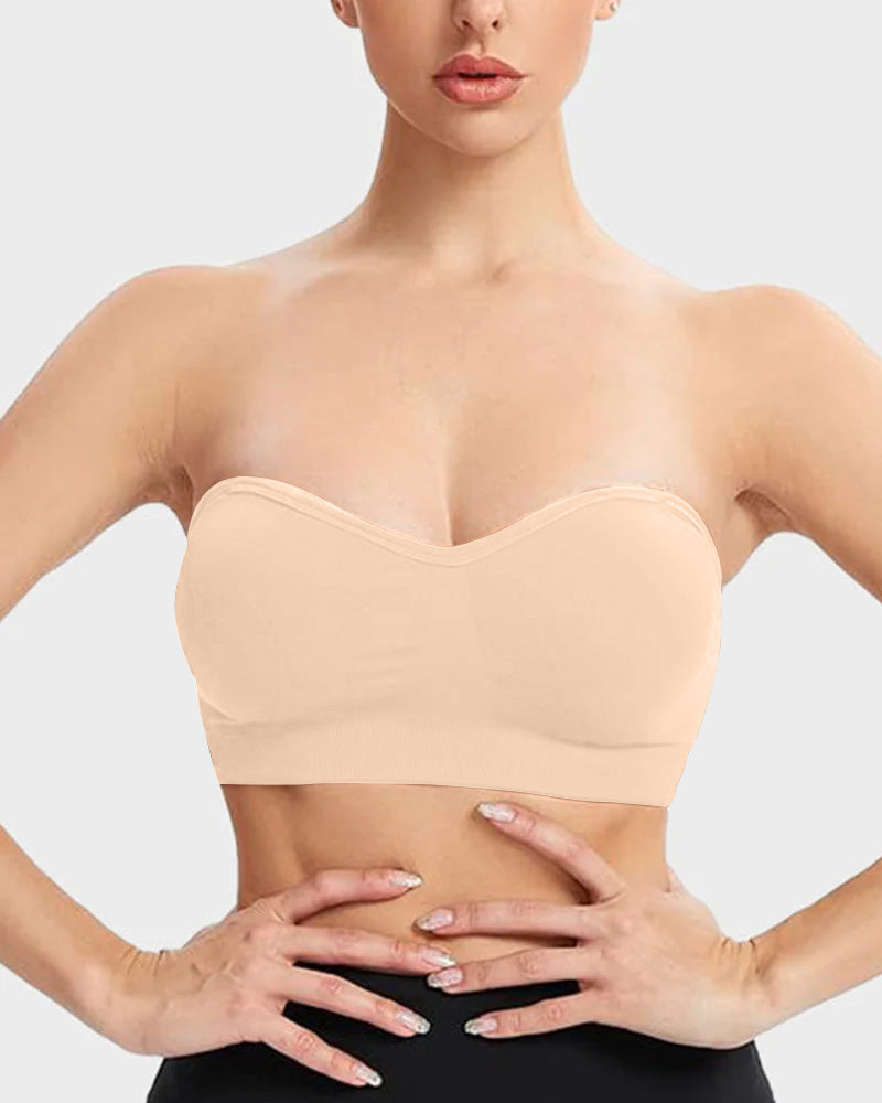Wireless Strapless Bandeau Bra 