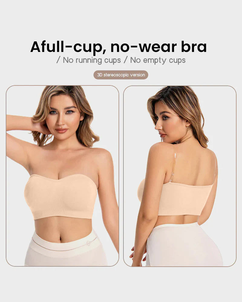 Wireless Strapless Bandeau Bra 