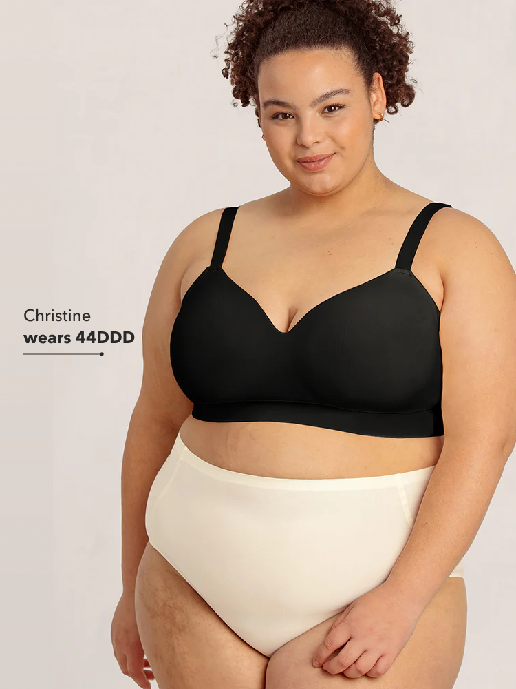 44DD plus size Supportive Comfort Wireless Shaping Bra
