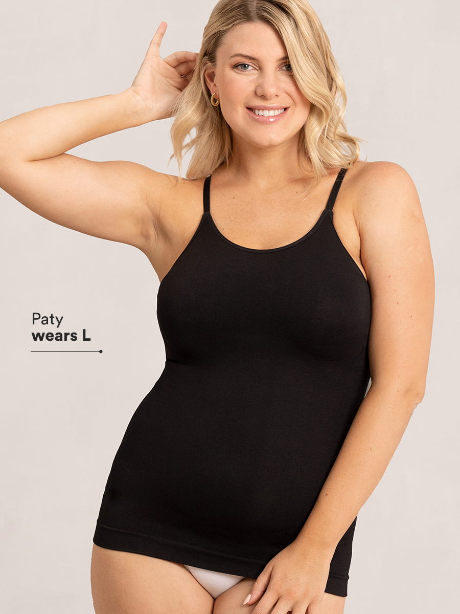 L size black shapewear tank top