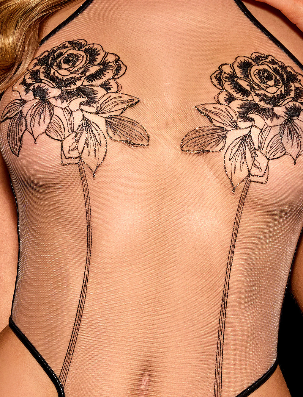 Rosa Black Bodysuit-lovelira